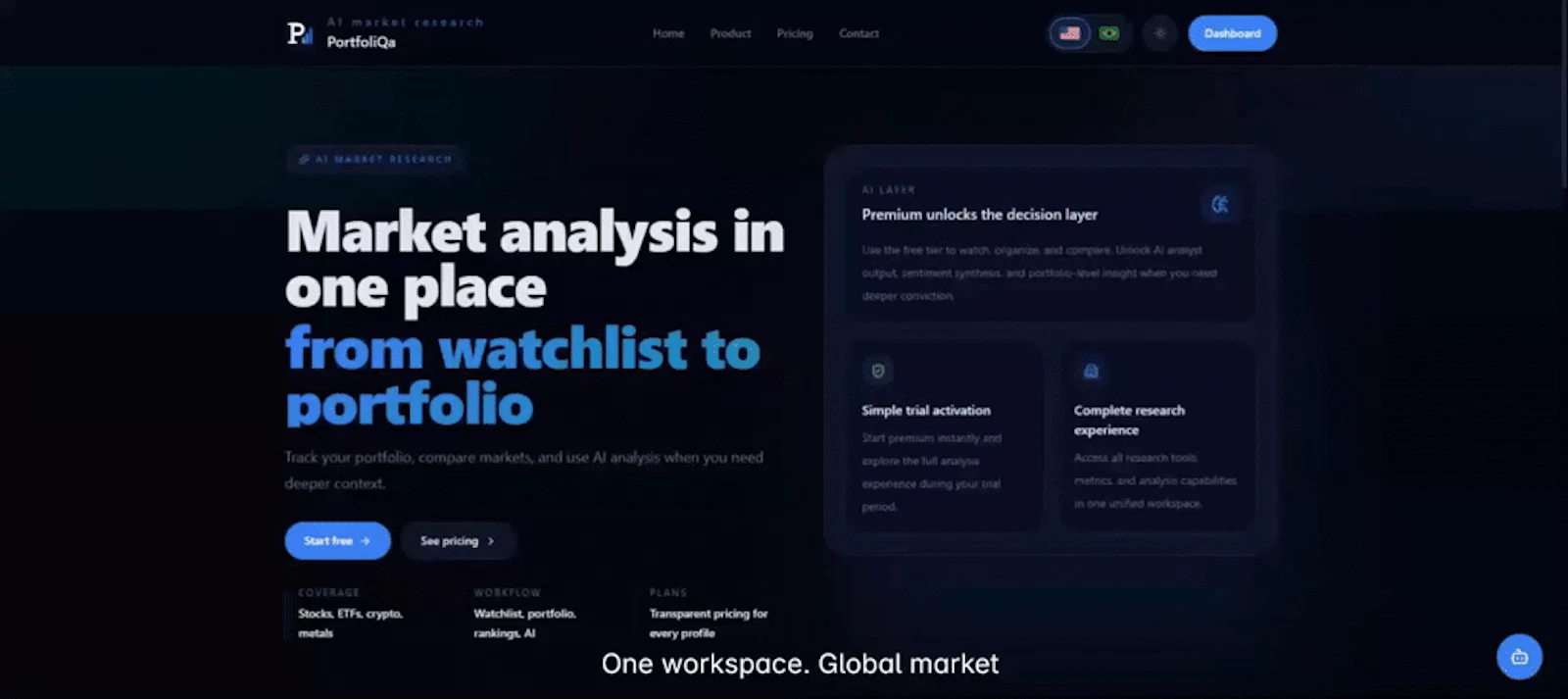 PortfoliQa screenshot 1 (video preview)