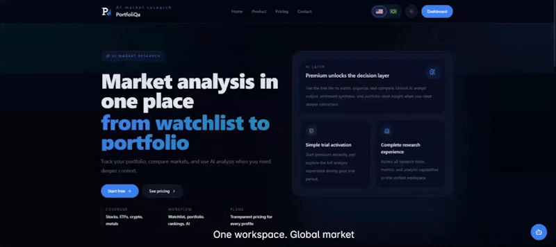 PortfoliQa screenshot 1 (video preview)
