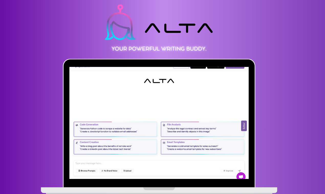 startuptile Alta 2.0-Your Powerful Writing Buddy