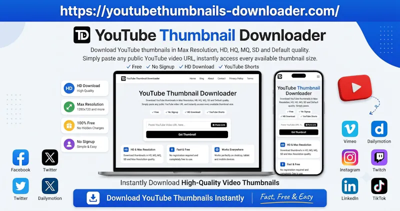 Free HD Media & Thumbnail Downloader screenshot 2
