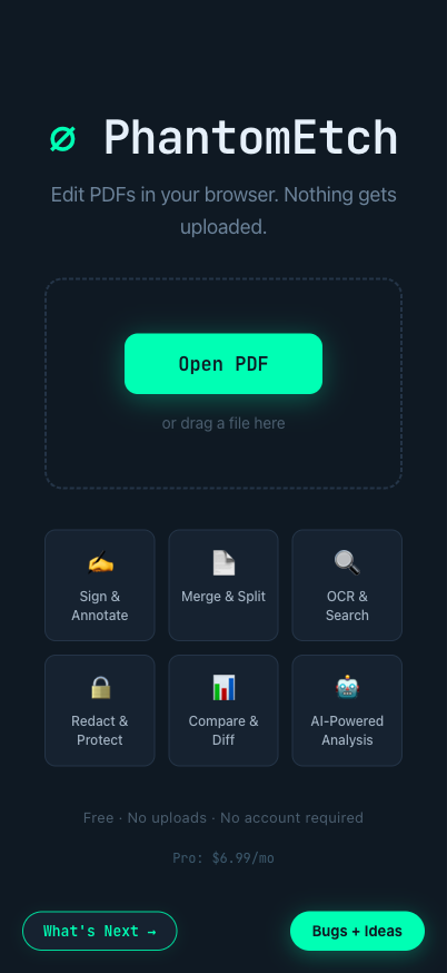 PhantomEtch — PDF Editor gallery image