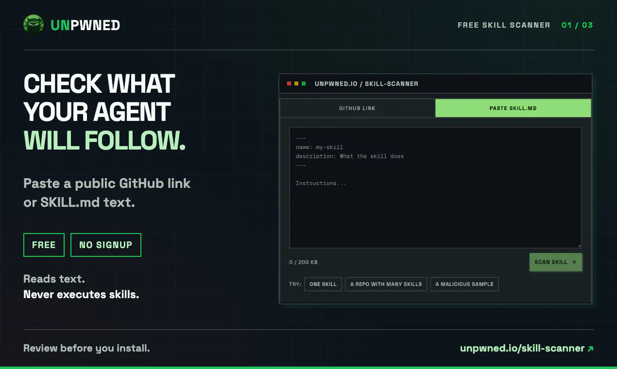 UNPWNED Skill Scanner gallery image
