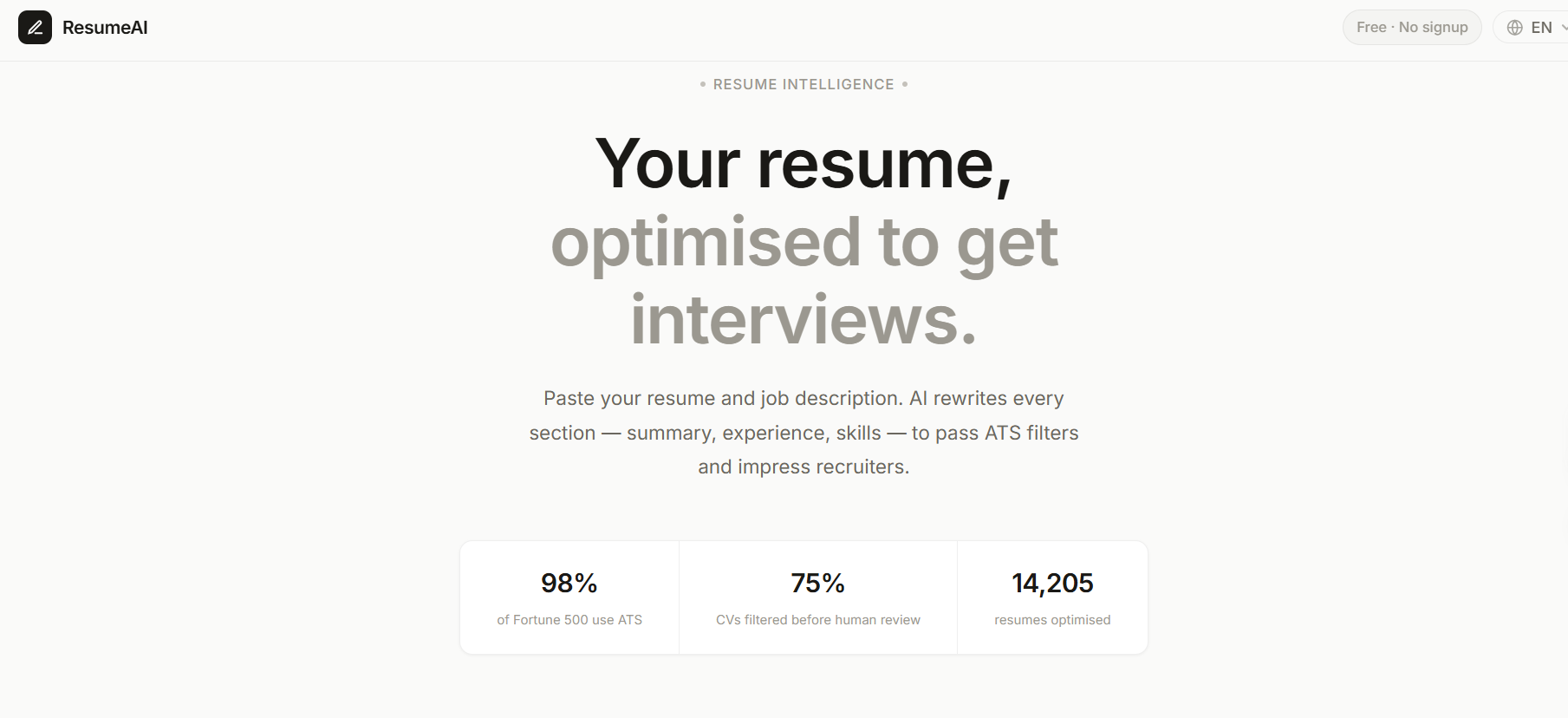 ResumeAI — mycvfix.com gallery image