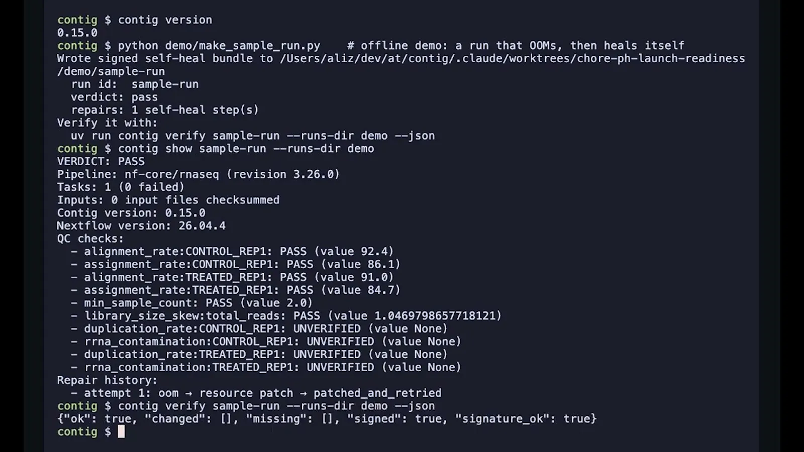 Contig screenshot 1 (video preview)