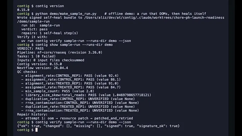 Contig screenshot 1 (video preview)