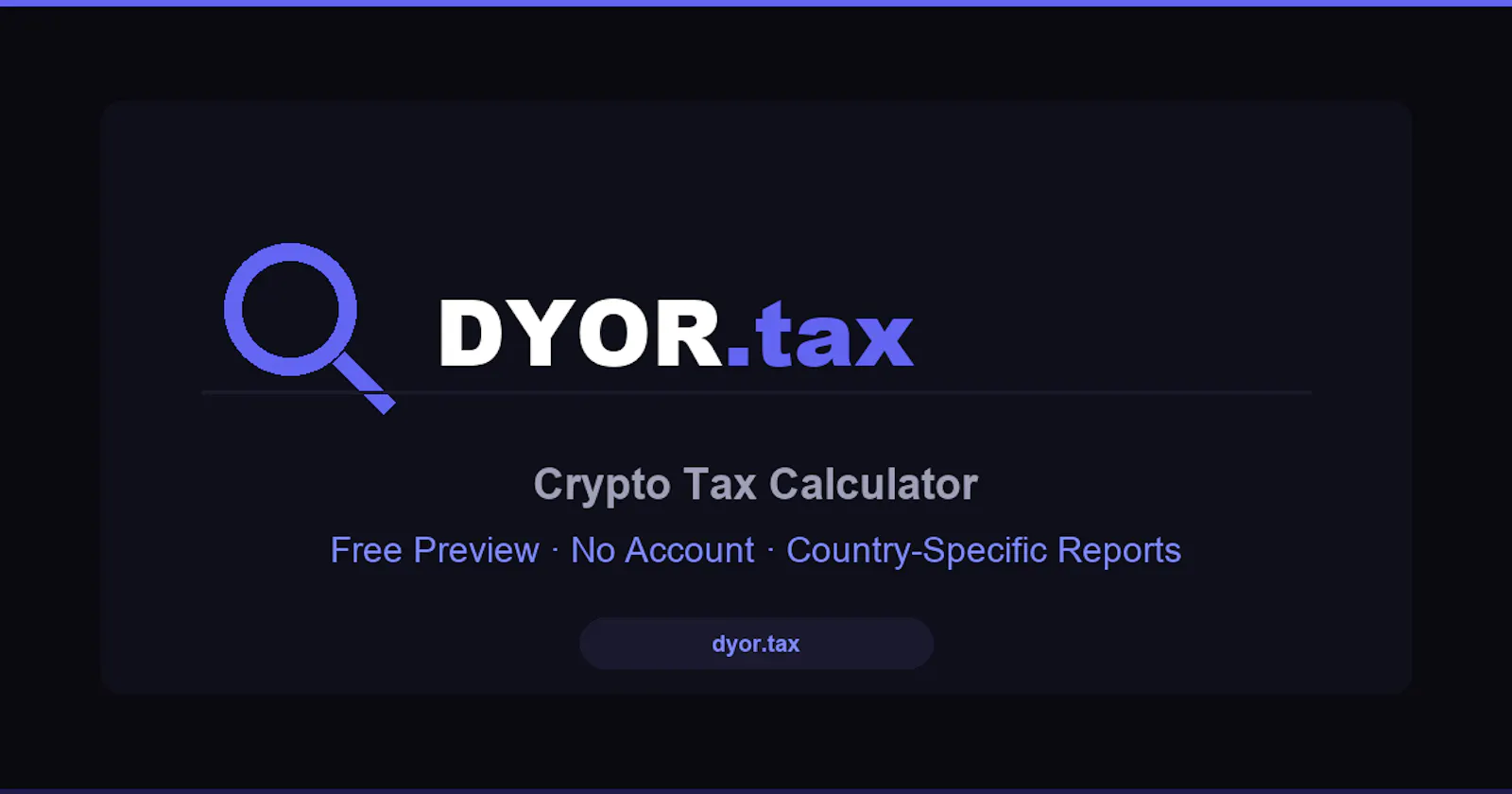 DYOR.tax screenshot 1