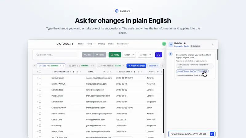 DataSort screenshot 3