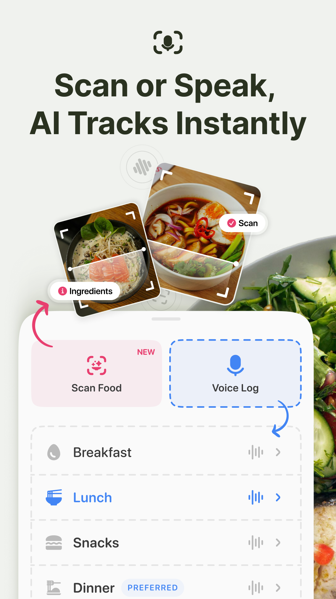 Caloric App - Screenshot 2 showing product features and functionality