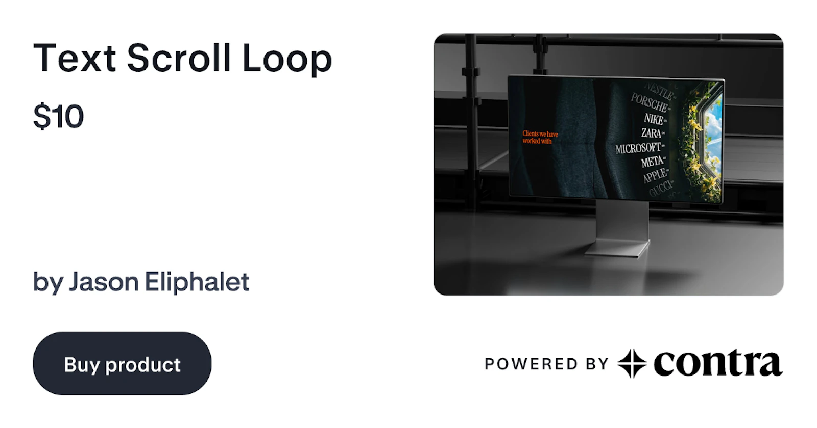Text Scroll Loop by Jason Eliphalet screenshot 1