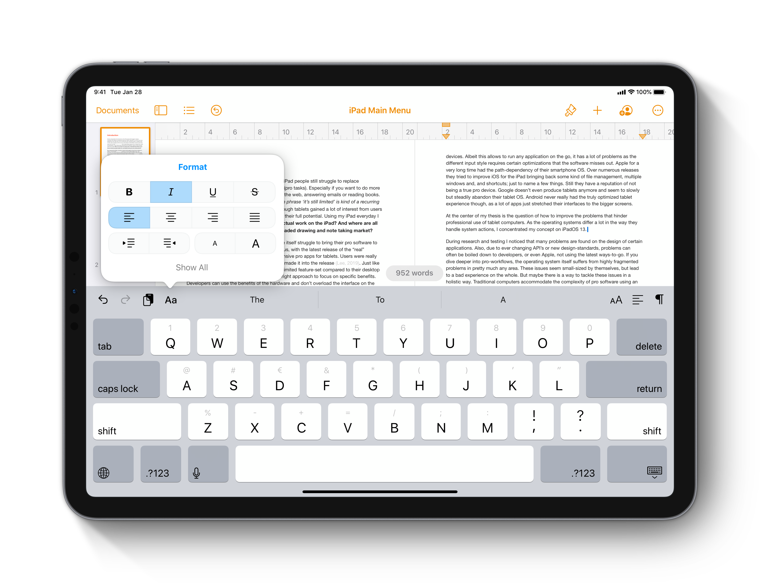 iPad Main Menu (Concept) gallery image
