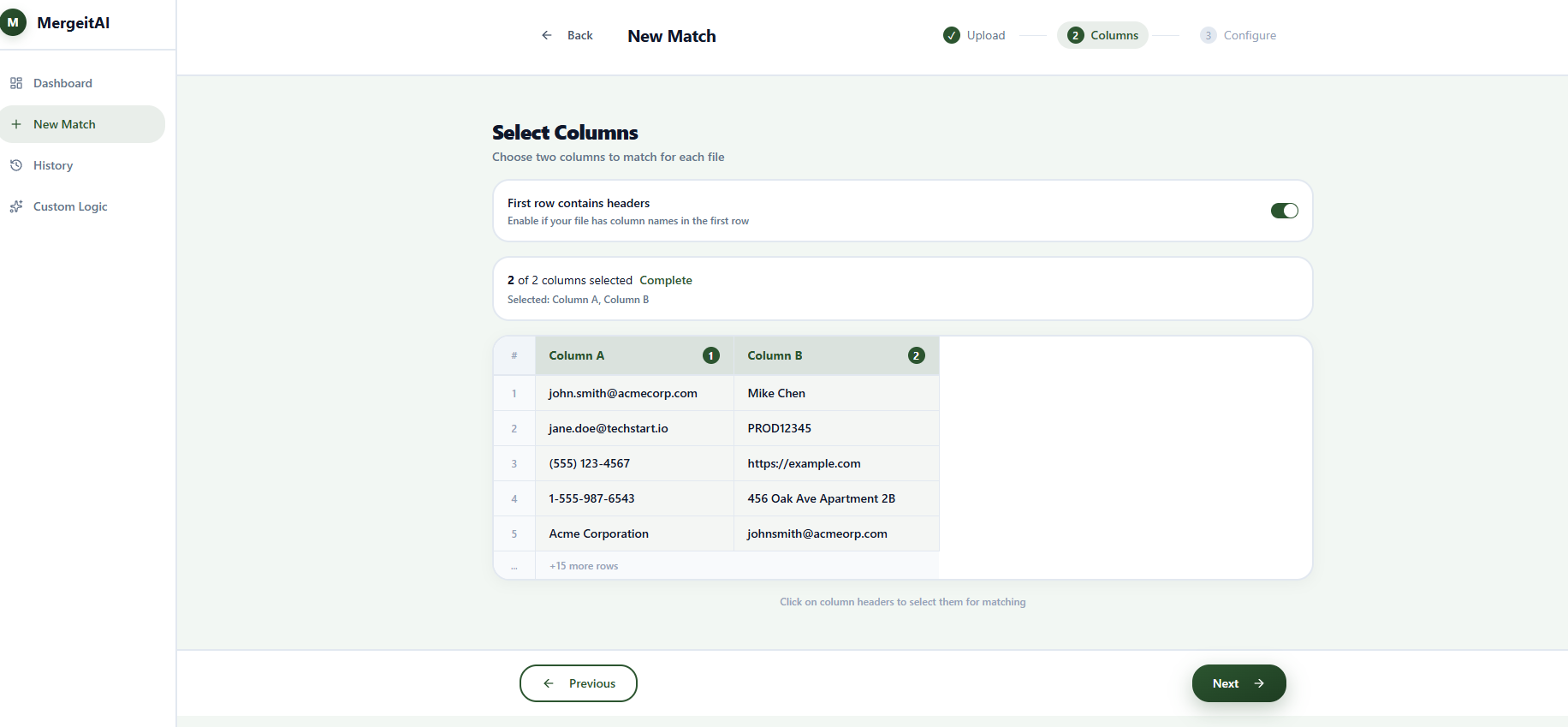 Mergeit AI 2.0 - Screenshot 3 showing product features and functionality