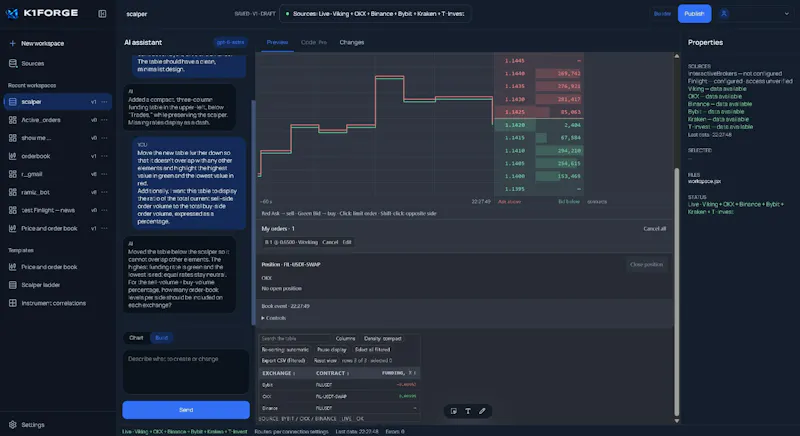 K1FORGE screenshot 1