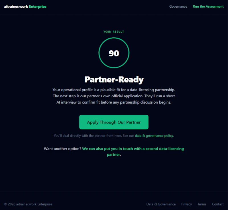 Enterprise Data Partnerships screenshot 2
