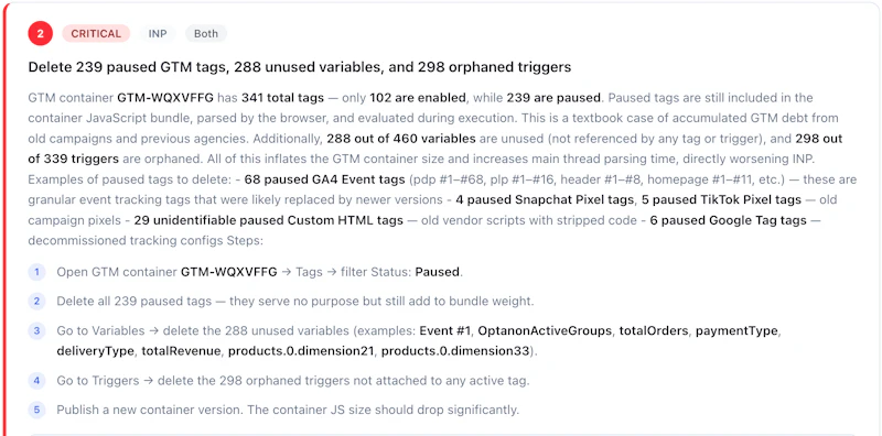 FixMyCWV screenshot 3