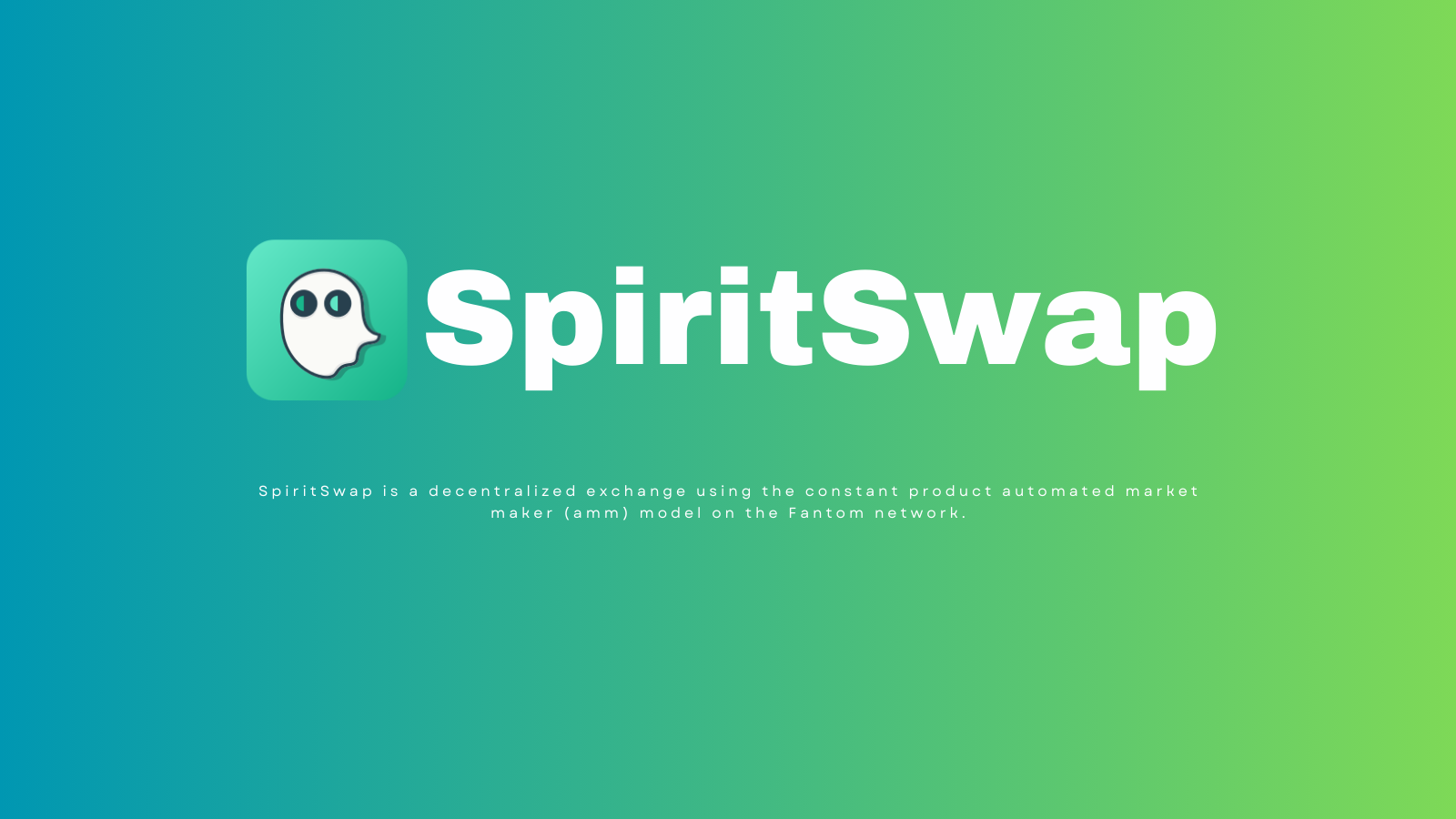 SpiritSwap - Main screenshot showing features and interface