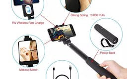Selfie Stick With Wireless Fast Charger media 3