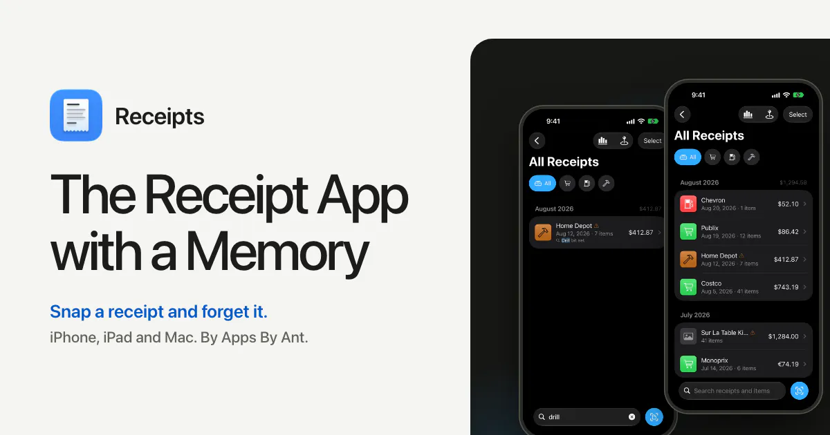 Receipts gallery image