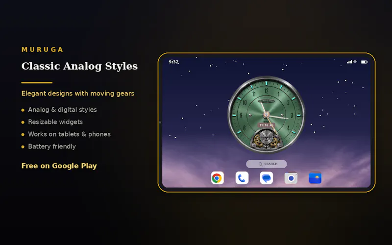 MURUGA Clock Widget screenshot 4