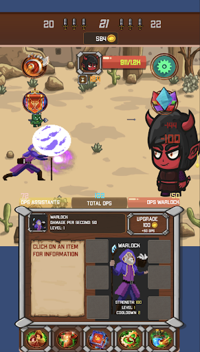 Media Warlock bất tử: nhàn rỗi - Trò chơi Android Idle.Một trong những game nhập vai nhàn rỗi ổn định nhất 5