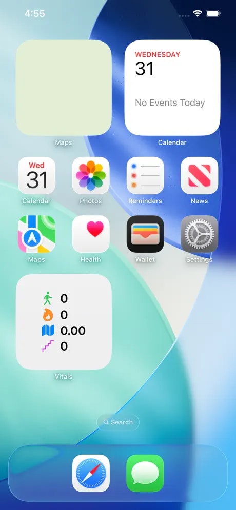 myVitals+ - Main product screenshot demonstrating key features and user interface