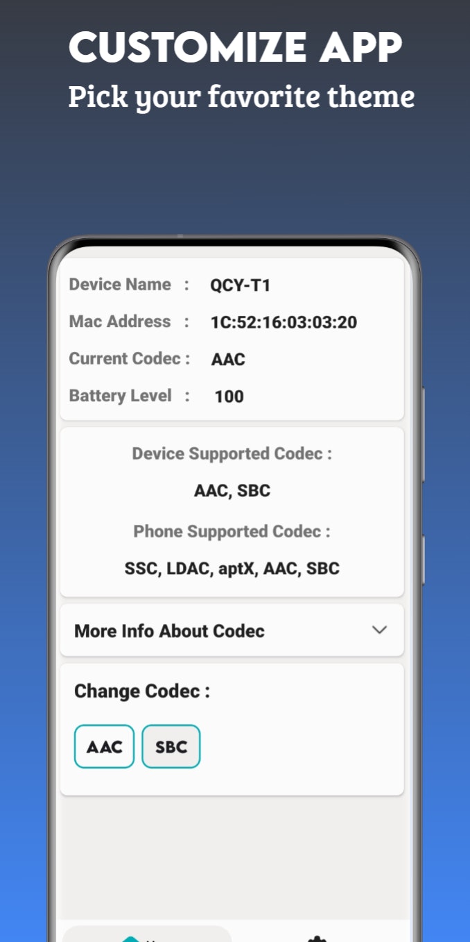 Media Bluetooth Codec Changer untuk Android 2