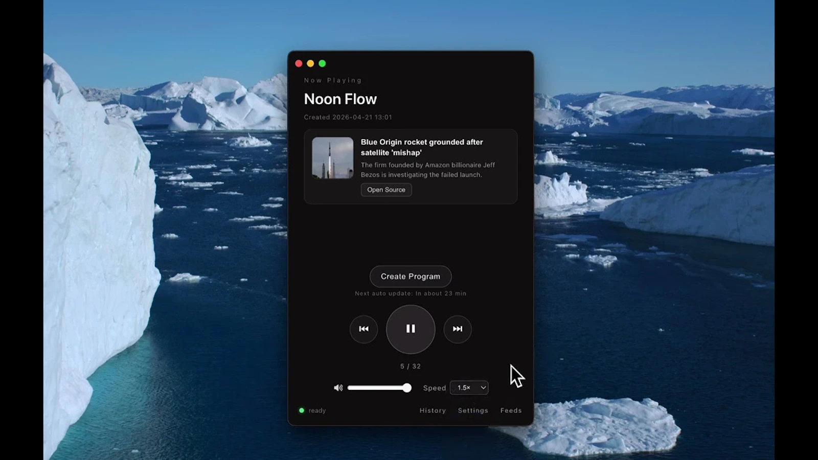 FeedRadio screenshot 1 (video preview)