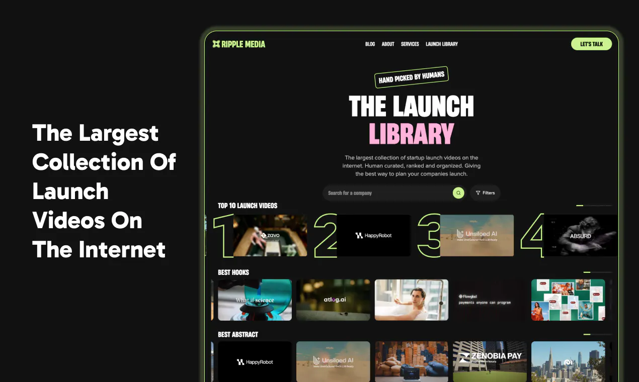 Launch Library 제품 배너
