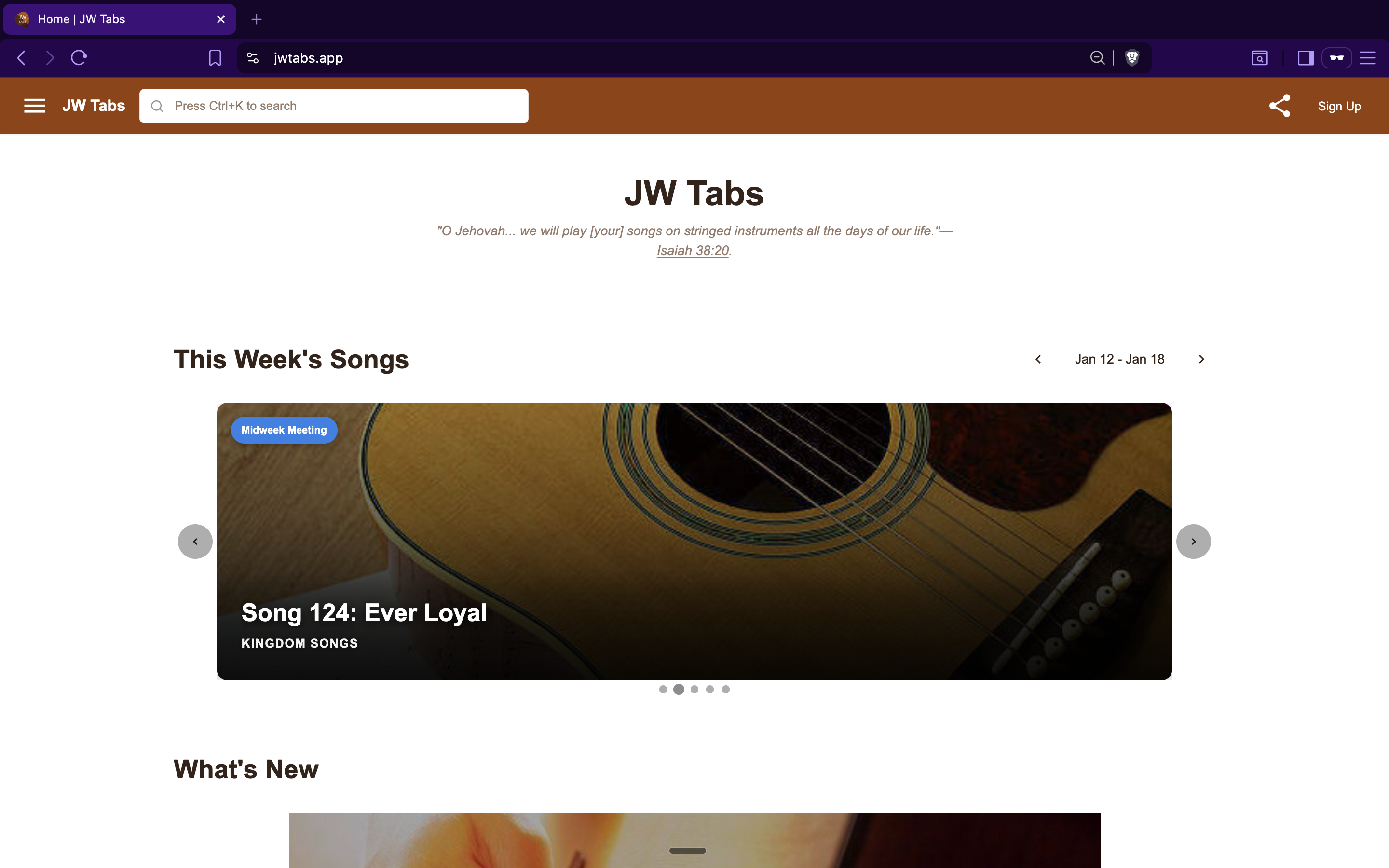 JW Tabs gallery image