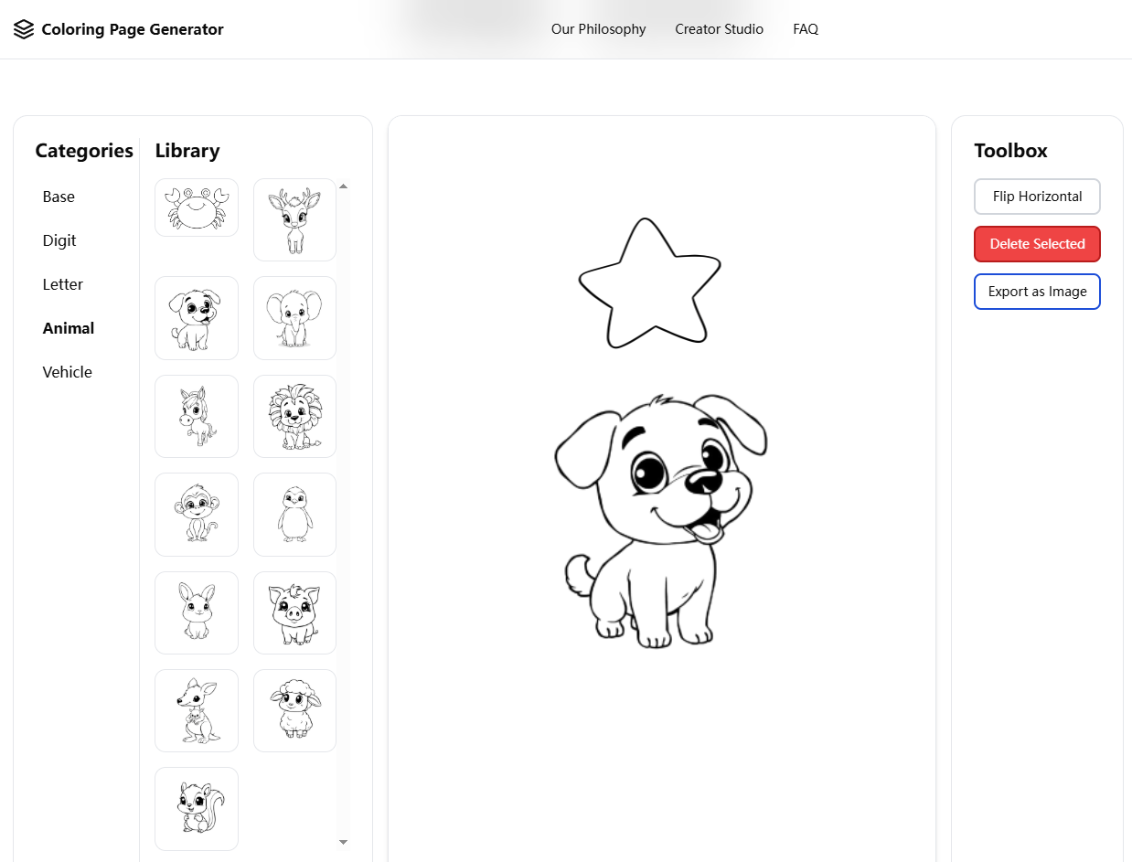 Coloring Page Generator gallery image