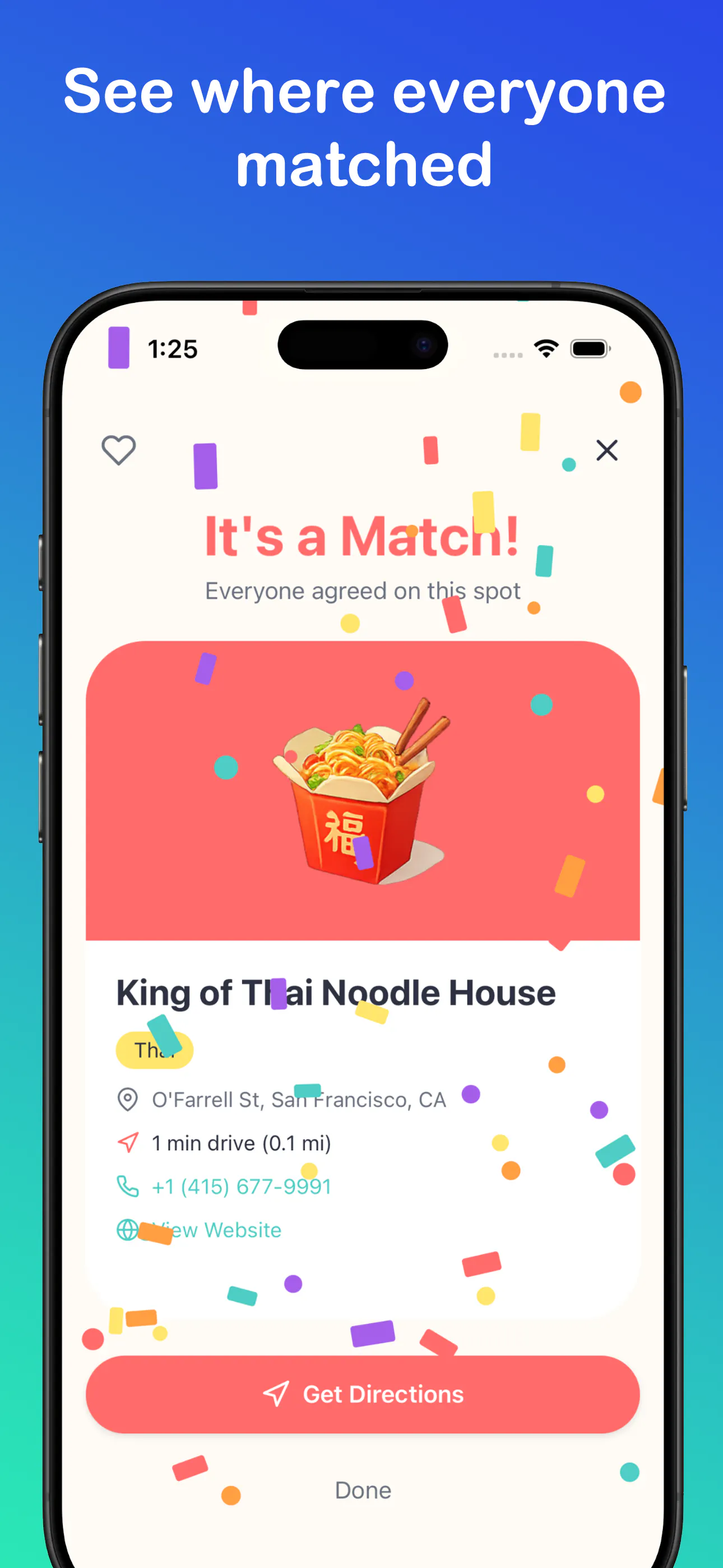 Where2Eat: Swipe  & Match gallery image