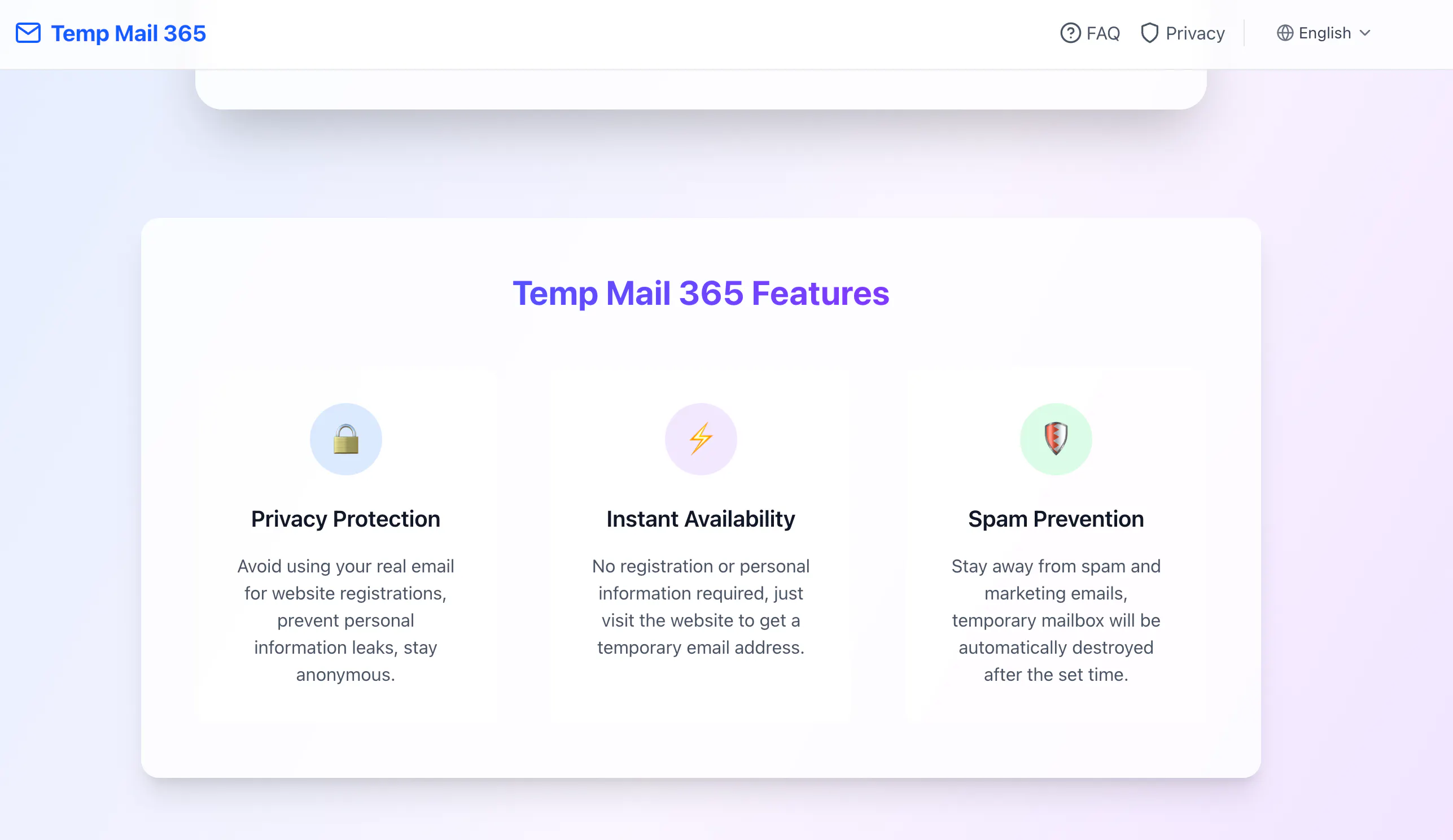 Temp Mail 365 gallery image