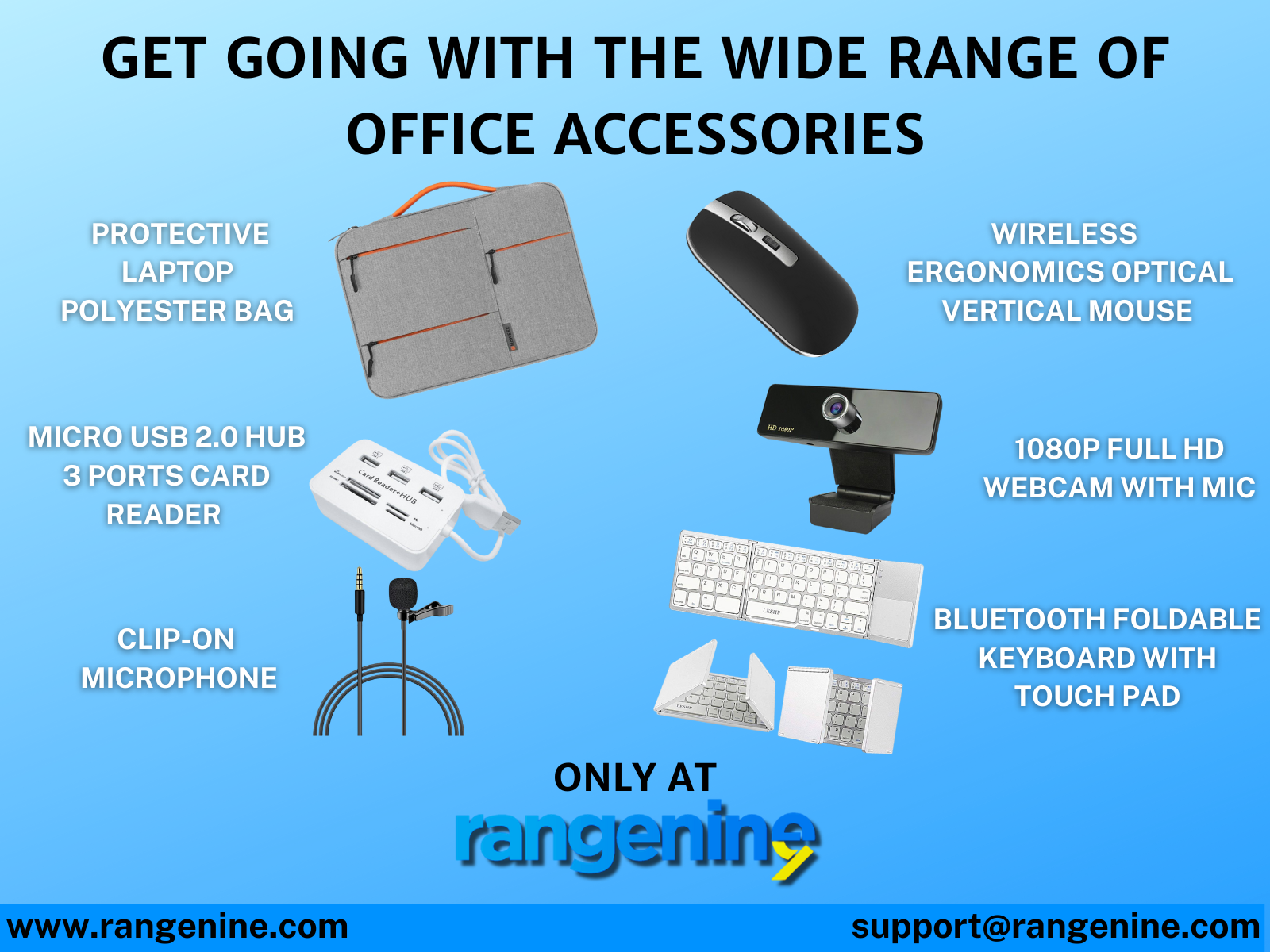 Increíble gama de accesorios de oficina. - Actúe con los mejores accesorios de oficina en Rangenine. media 2