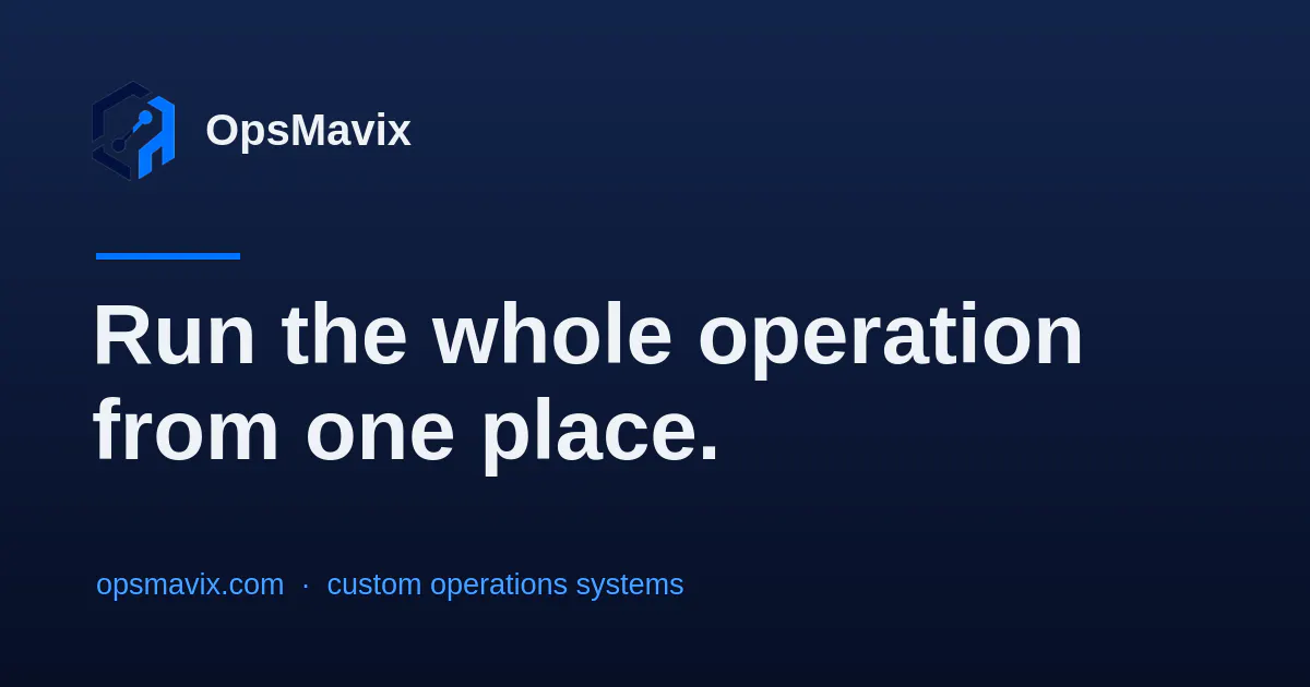 OpsMavix gallery image