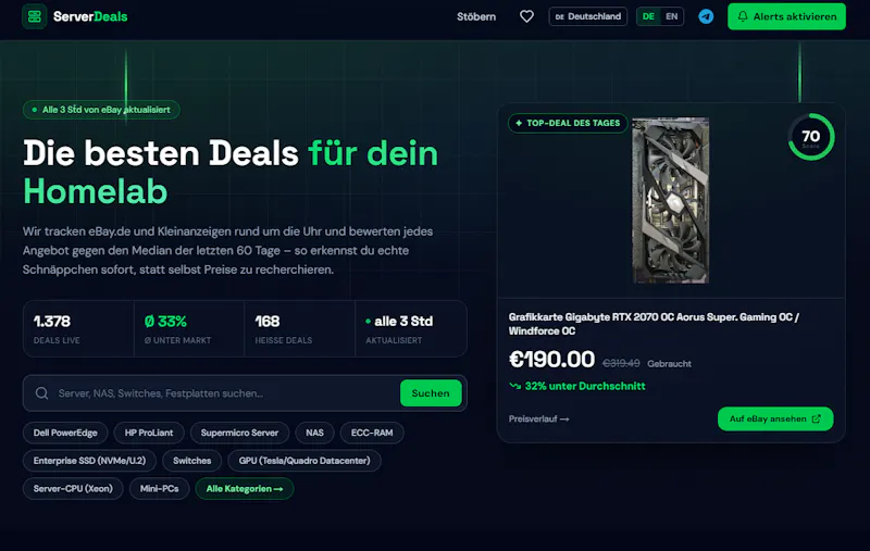 ServerDeals screenshot 2
