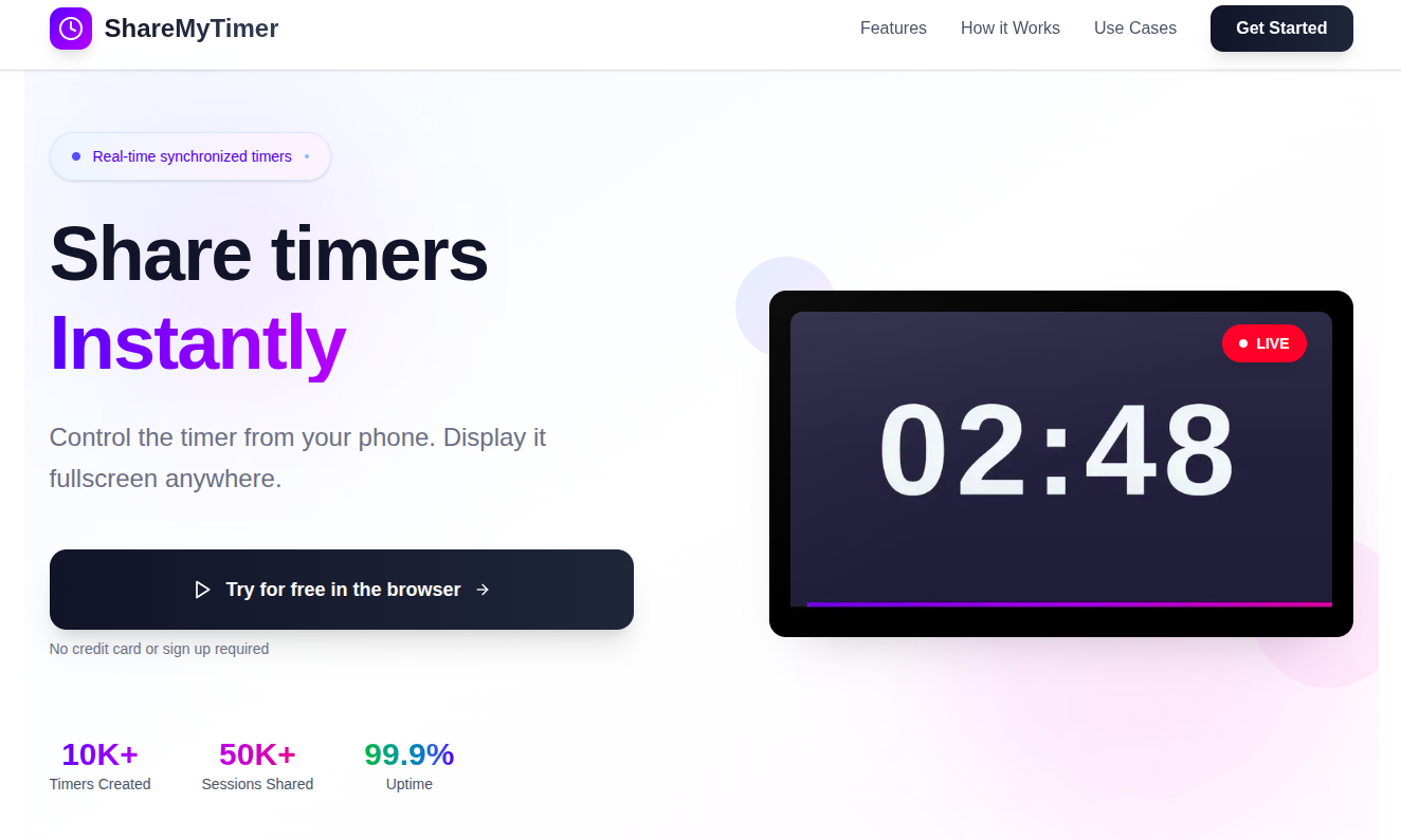 ShareEmyMer - Condivisione del timer online in tempo reale media 3