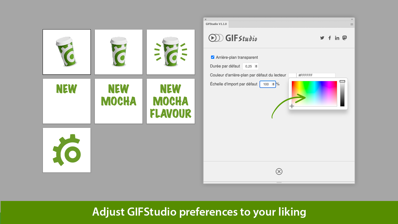 Gifstudio - Adobe Illustrator를 남기지 않고 애니메이션 GIF 파일을 만듭니다 미디어 2