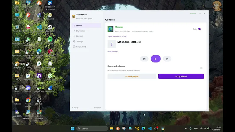 GameBeats screenshot 1 (video preview)