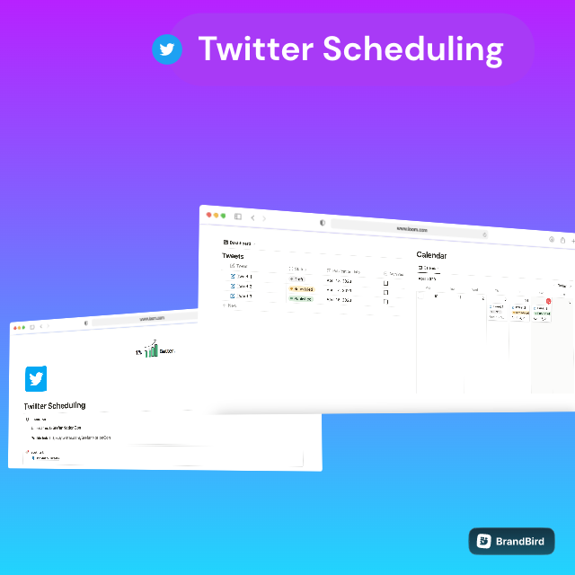 Twitter Scheduling