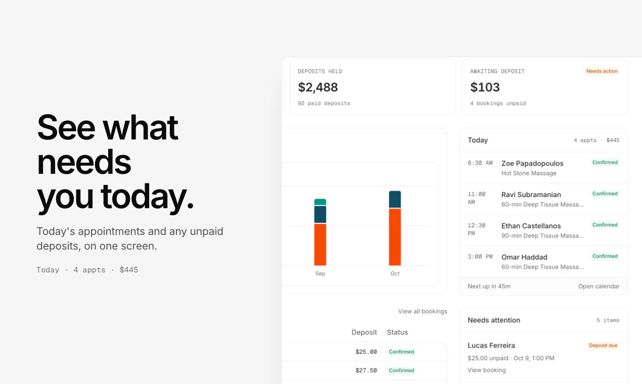 SlotPaid · Bookings that arrive paid gallery image