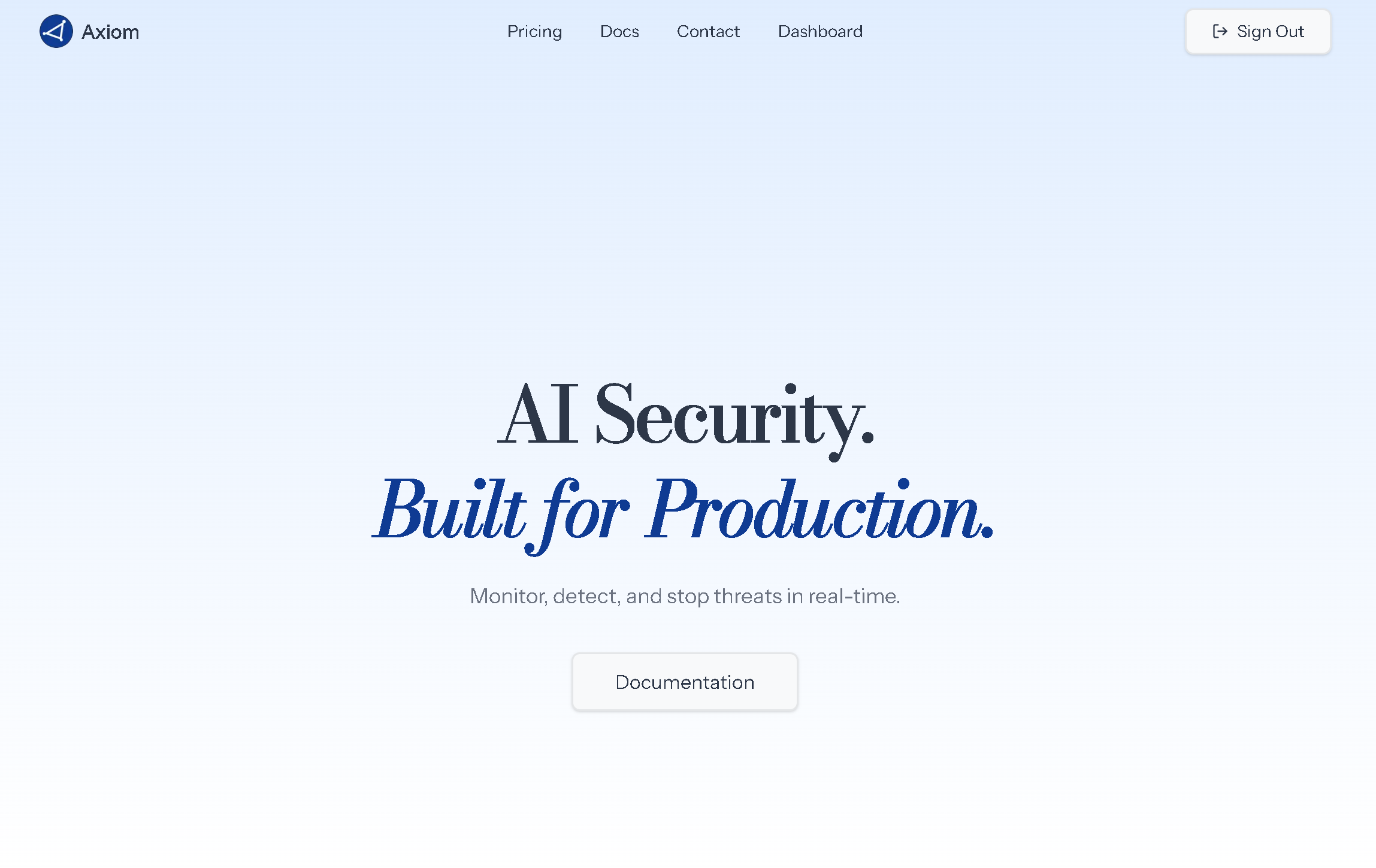 Axiom - Main product screenshot demonstrating key features and user interface