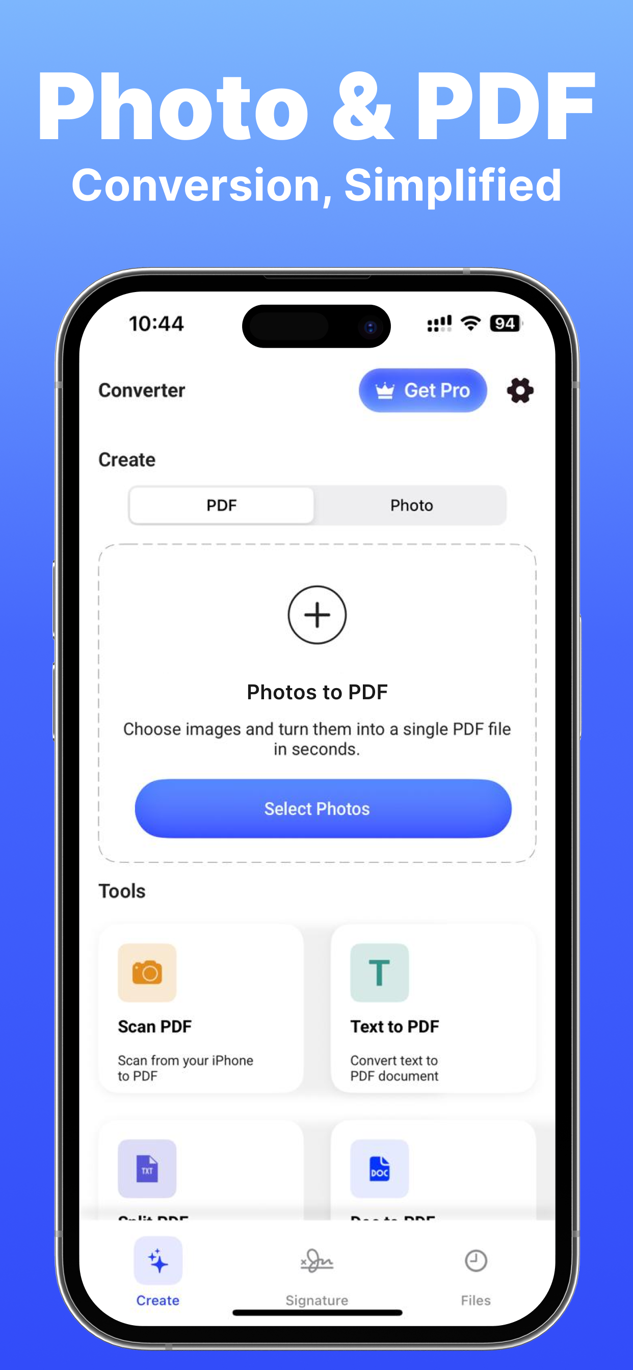PDFBuddy: Scan, Convert & Manage PDFs - Screenshot 3 showing product features and functionality
