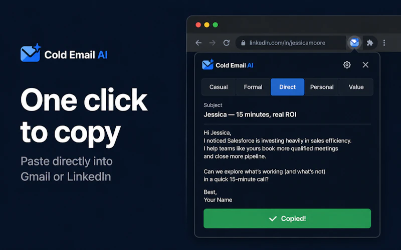 Cold Mail AI screenshot 3