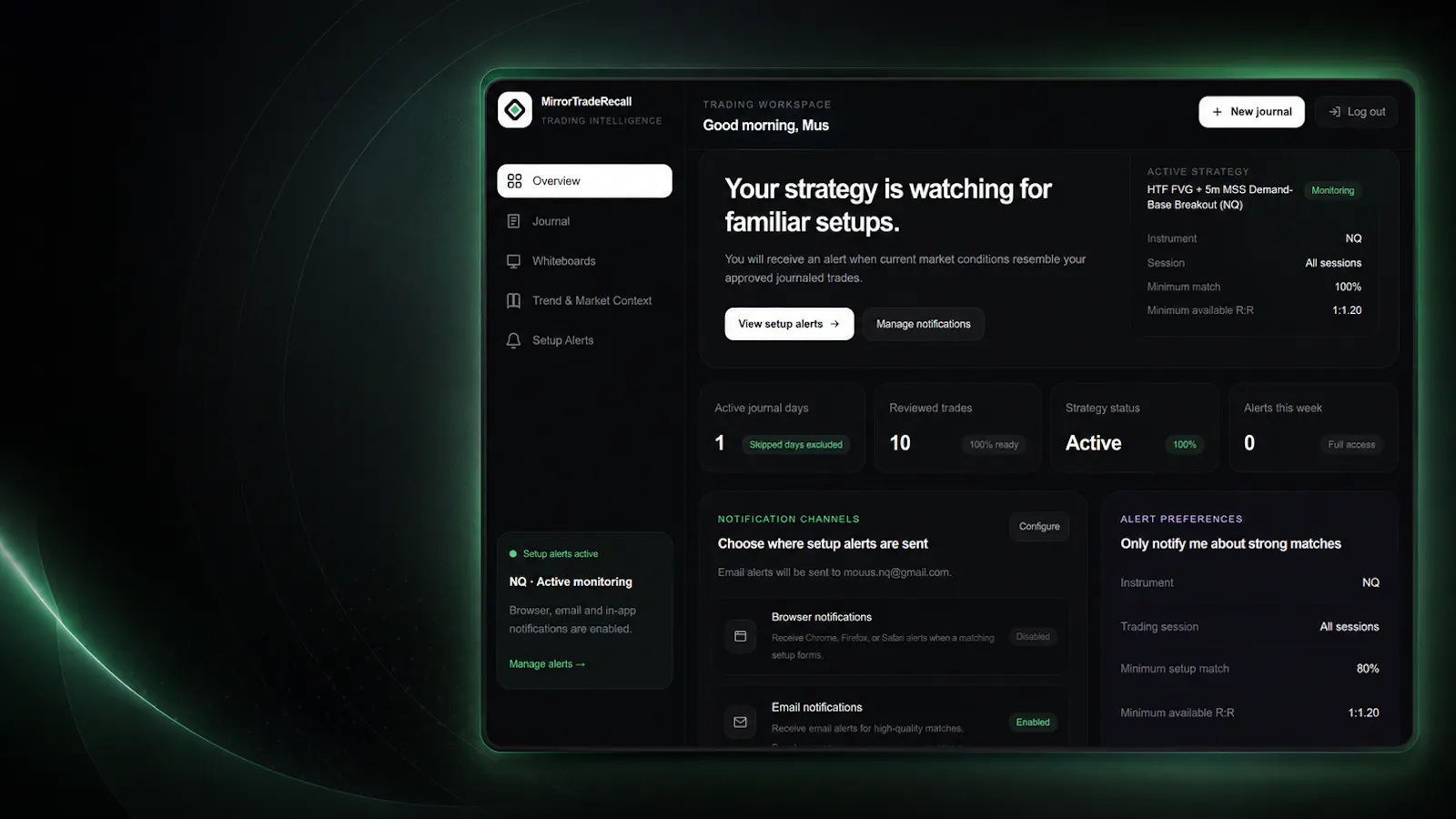 MirrorTradeRecall screenshot 2
