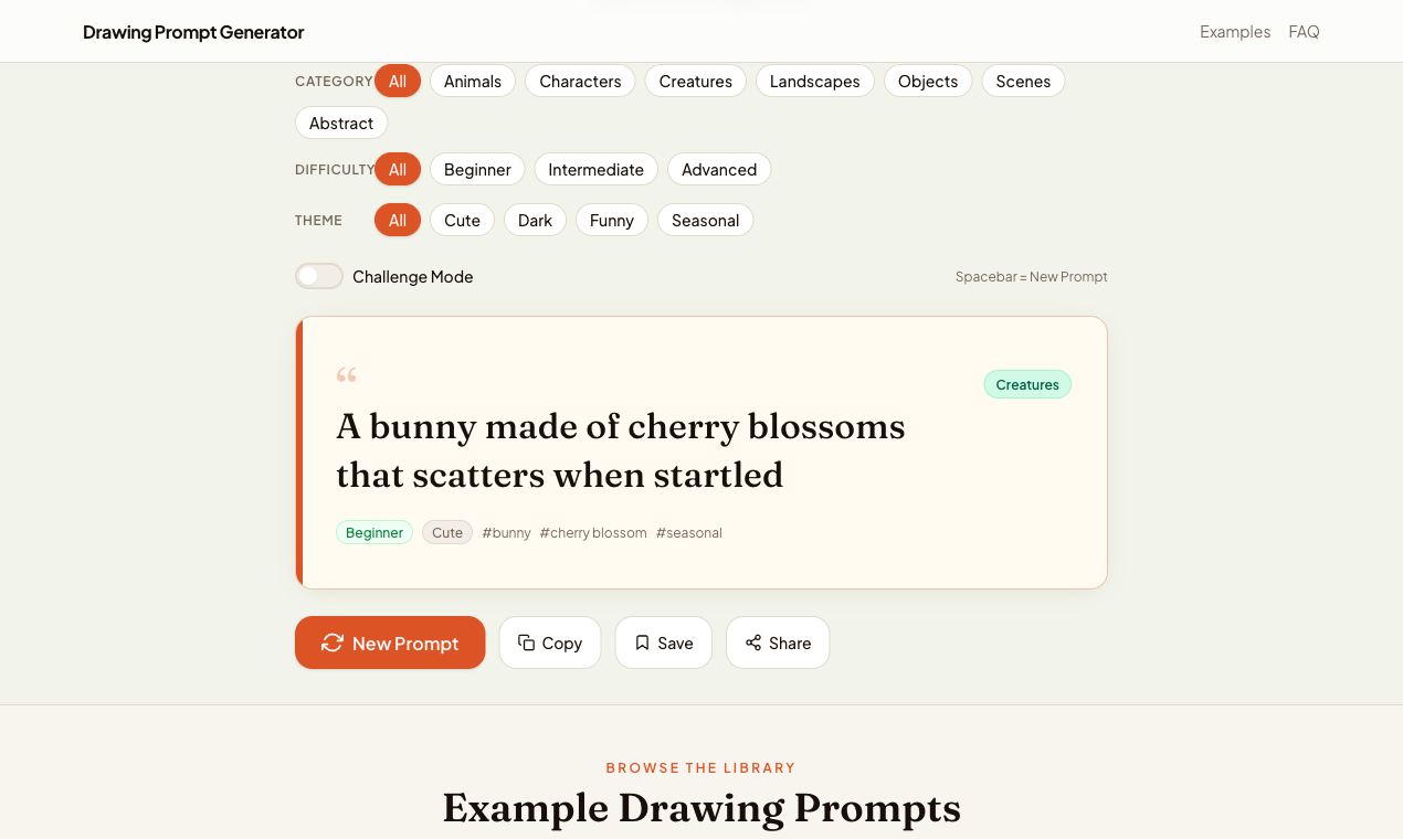 Drawing Prompt Generator gallery image