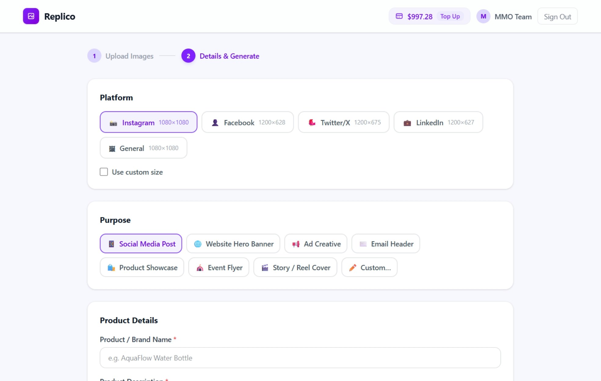 Replico gallery image