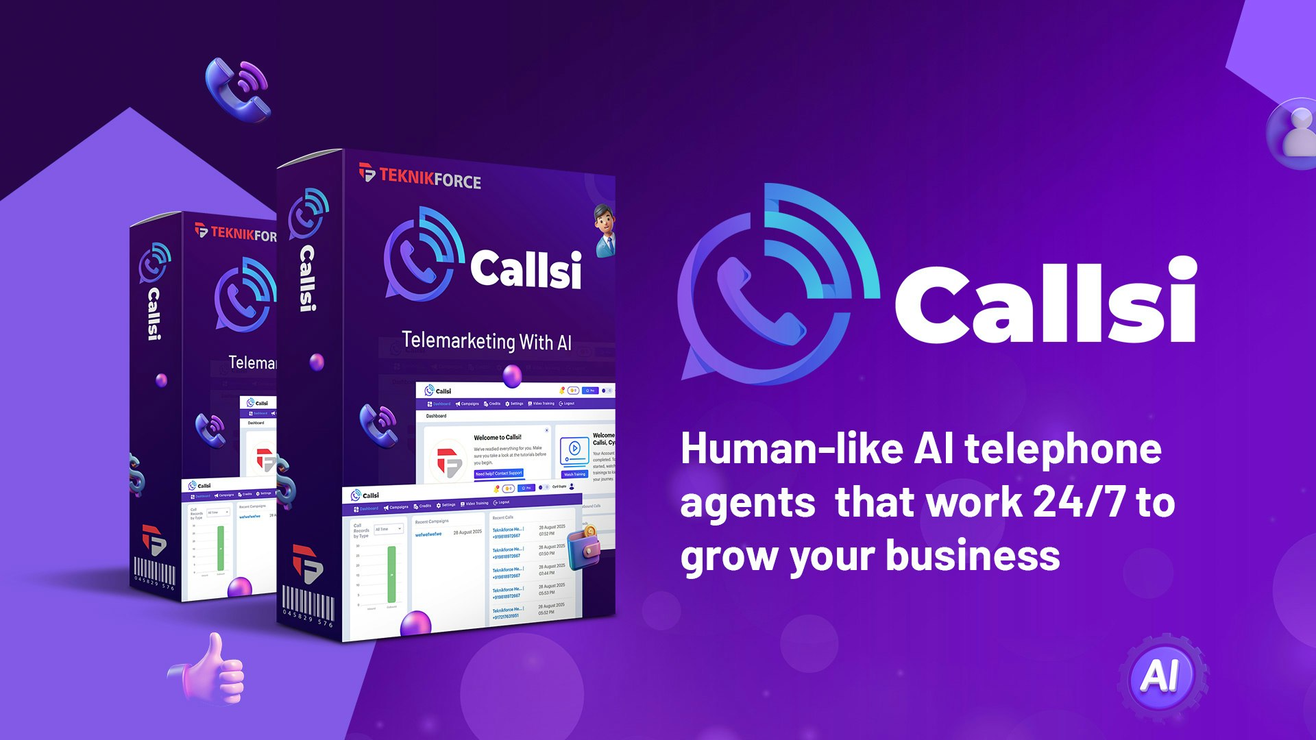 Média Agents téléphoniques d'appels - Agents téléphoniques AI de type humain pour les entreprises. 1
