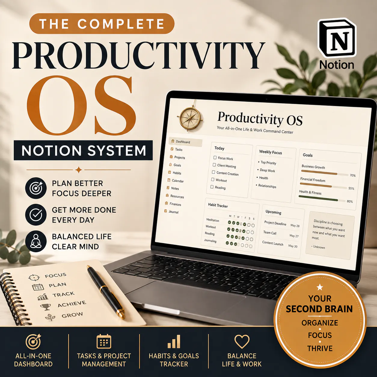 The Complete Productivity OS for Notion gallery image