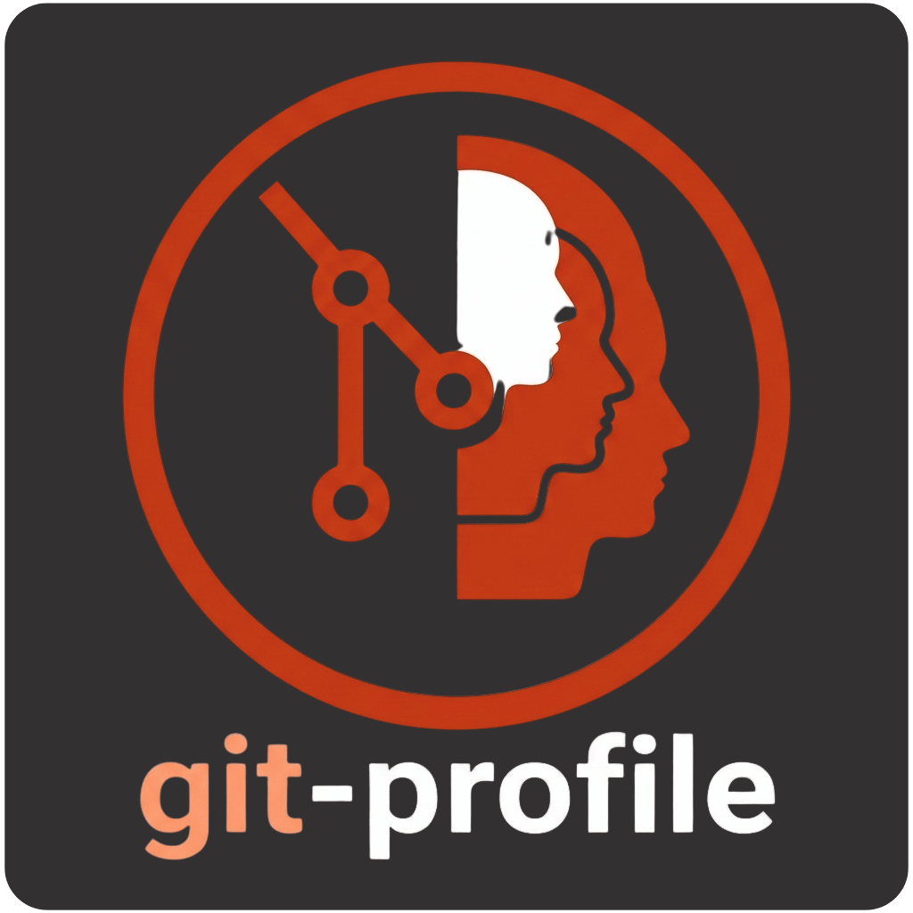 git-profile - Product Hunt launch logo and brand identity