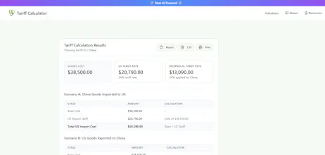 Tariff Calculator gallery image