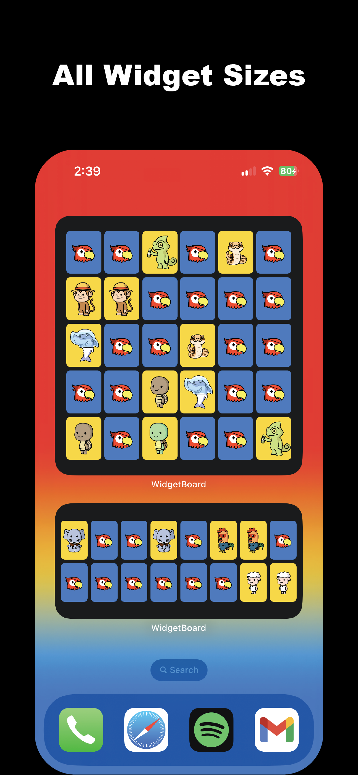 Papan widget media 3